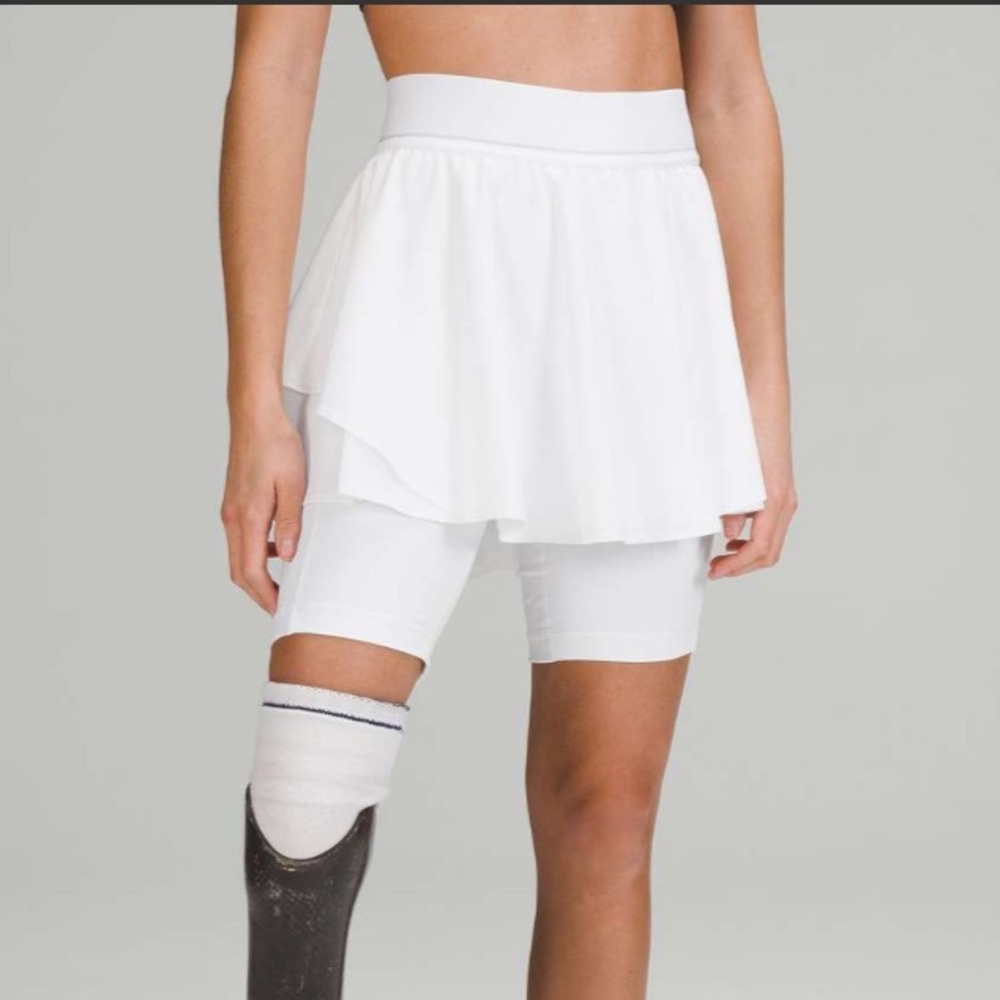 Lululemon Court Rival High-Rise Tennis Skirt
White